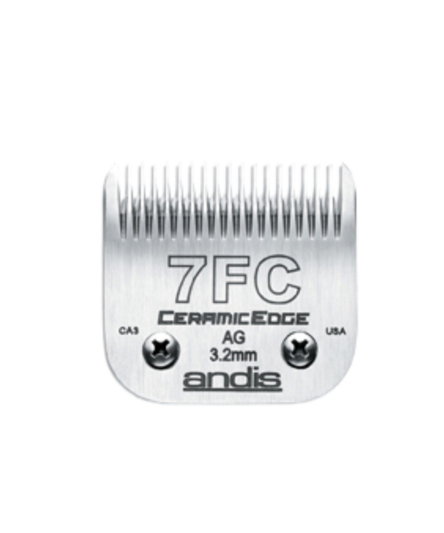 Andis CeramicEdge™ scheerkop size 7FC – 3,2 mm, fijn vertand Snap-On, keramisch bovenmes