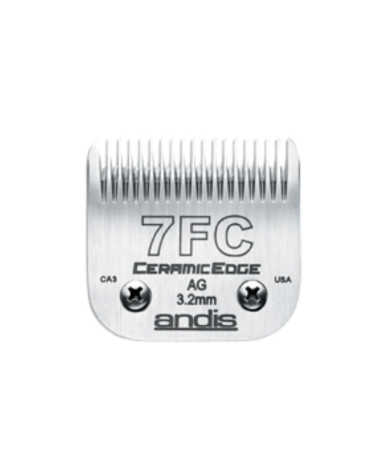 Andis CeramicEdge™ scheerkop size 7FC – 3,2 mm, fijn vertand Snap-On, keramisch bovenmes