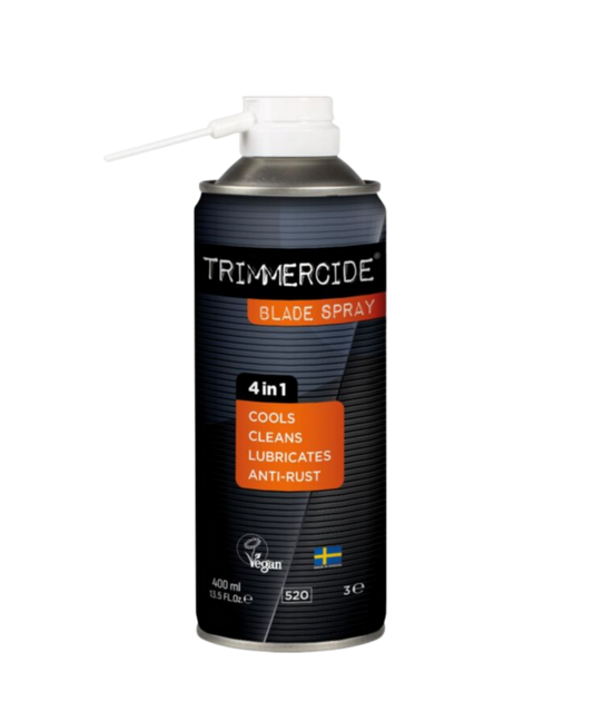 Trimmercide Blade Spray – koelspray voor scheerkoppen 400 ml, onderhoudsmiddel voor tondeuses