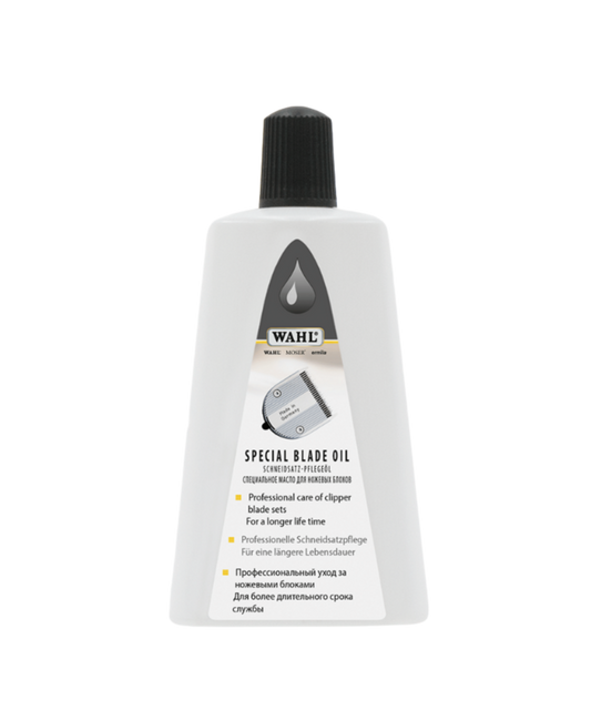 Wahl olie voor scheerkoppen 200 ml – onderhoudsmiddel voor snijmessen van tondeuses en trimmers