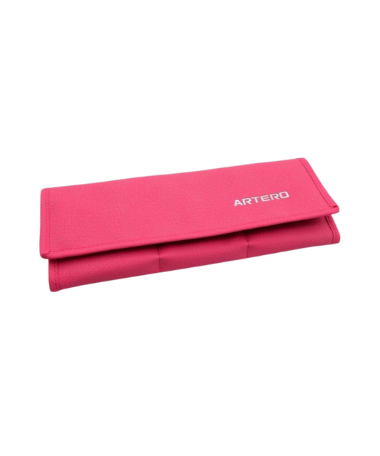 Roze etui voor tondeuse, scheerkop en scharen – stijlvolle opbergtas voor trimgereedschap