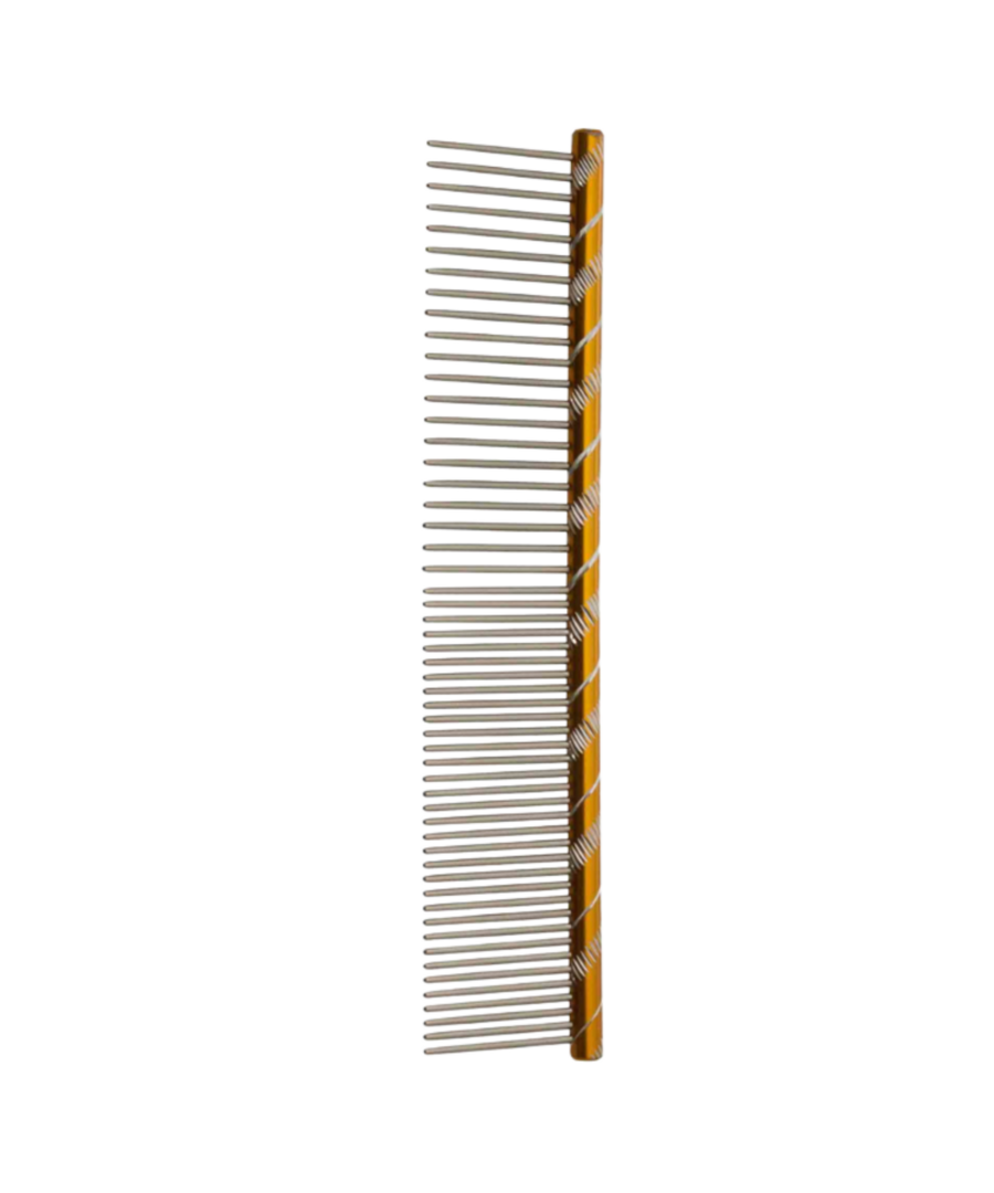 Het Maatje Fantasy kam 16 cm metalen vachtkam zwart paars goud blauw