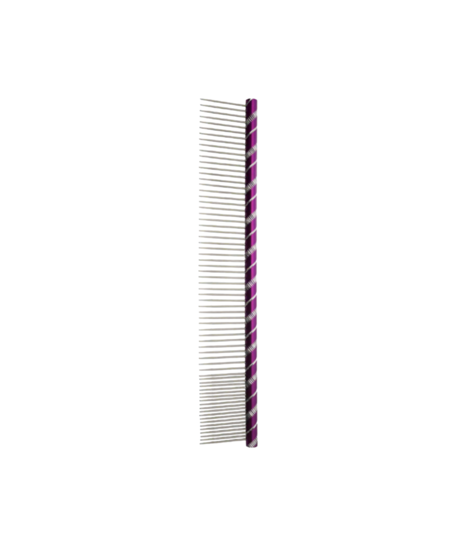 Fantasy Kam 20 cm – Metaal, 14 cm grove + 5 cm fijne vertanding