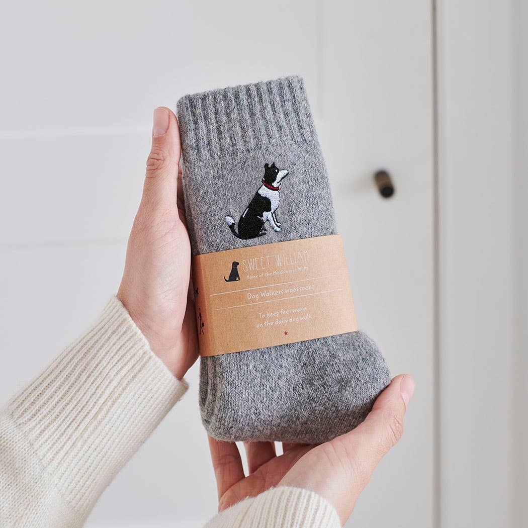 Hondensokken – Dog Walking Socks met hondenprint, katoenmix, voor hondenliefhebbers