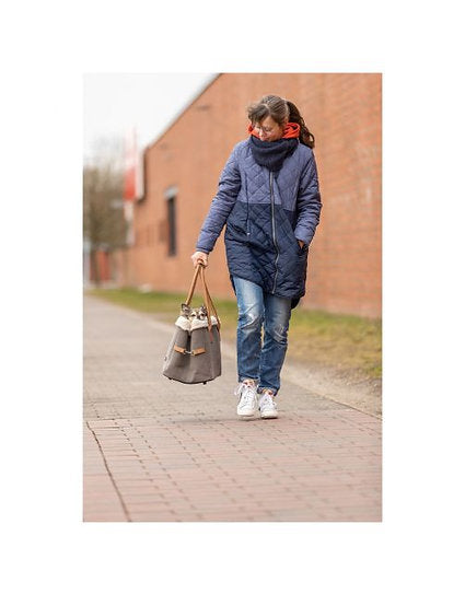 Tas Rachel – Chique draagtas met canvas & lamsvacht-look