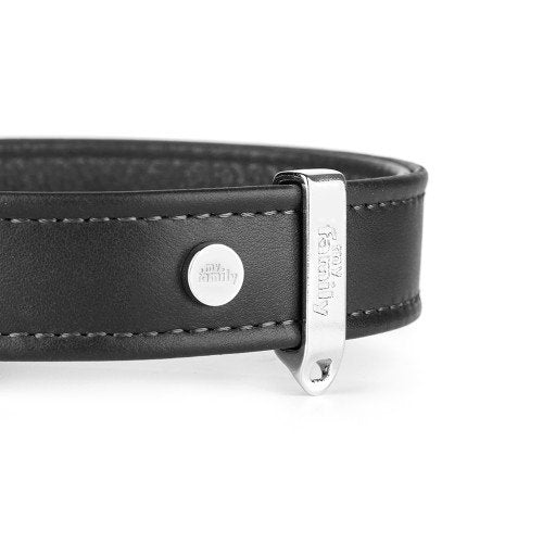 My Family Zwarte Leren Halsband