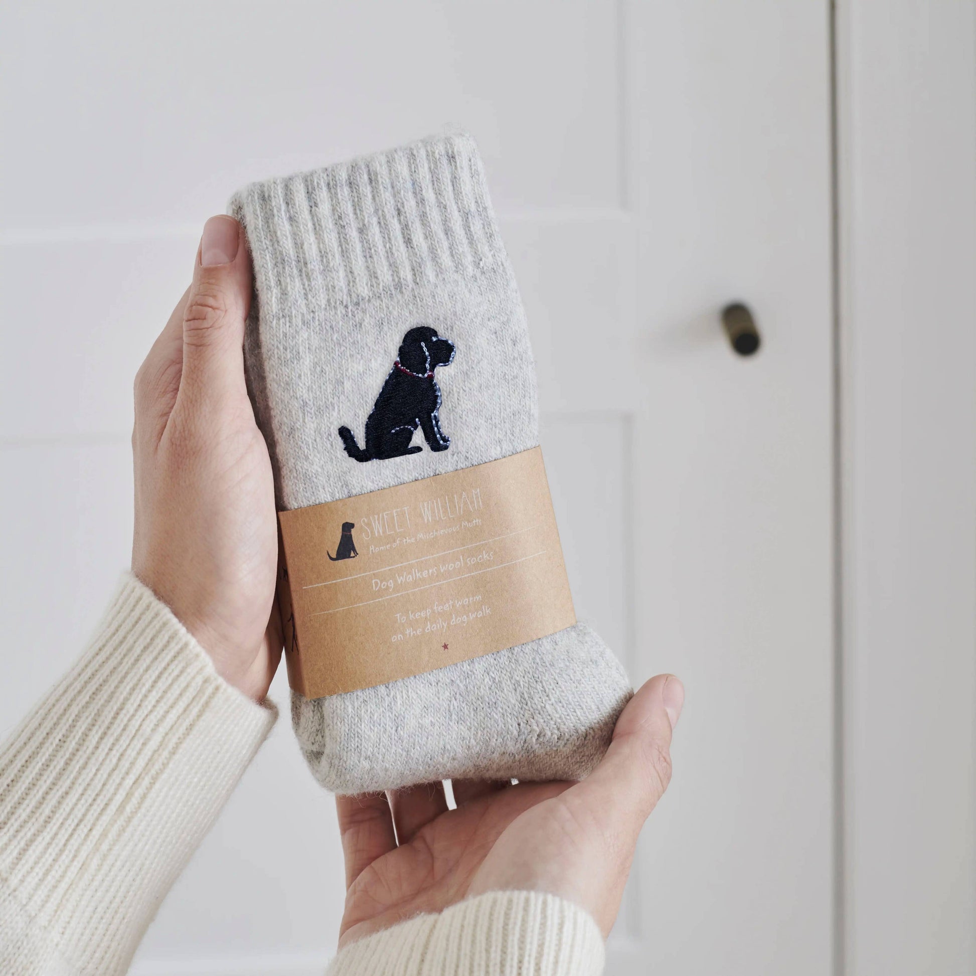 Hondensokken – Dog Walking Socks met hondenprint, katoenmix, voor hondenliefhebbers