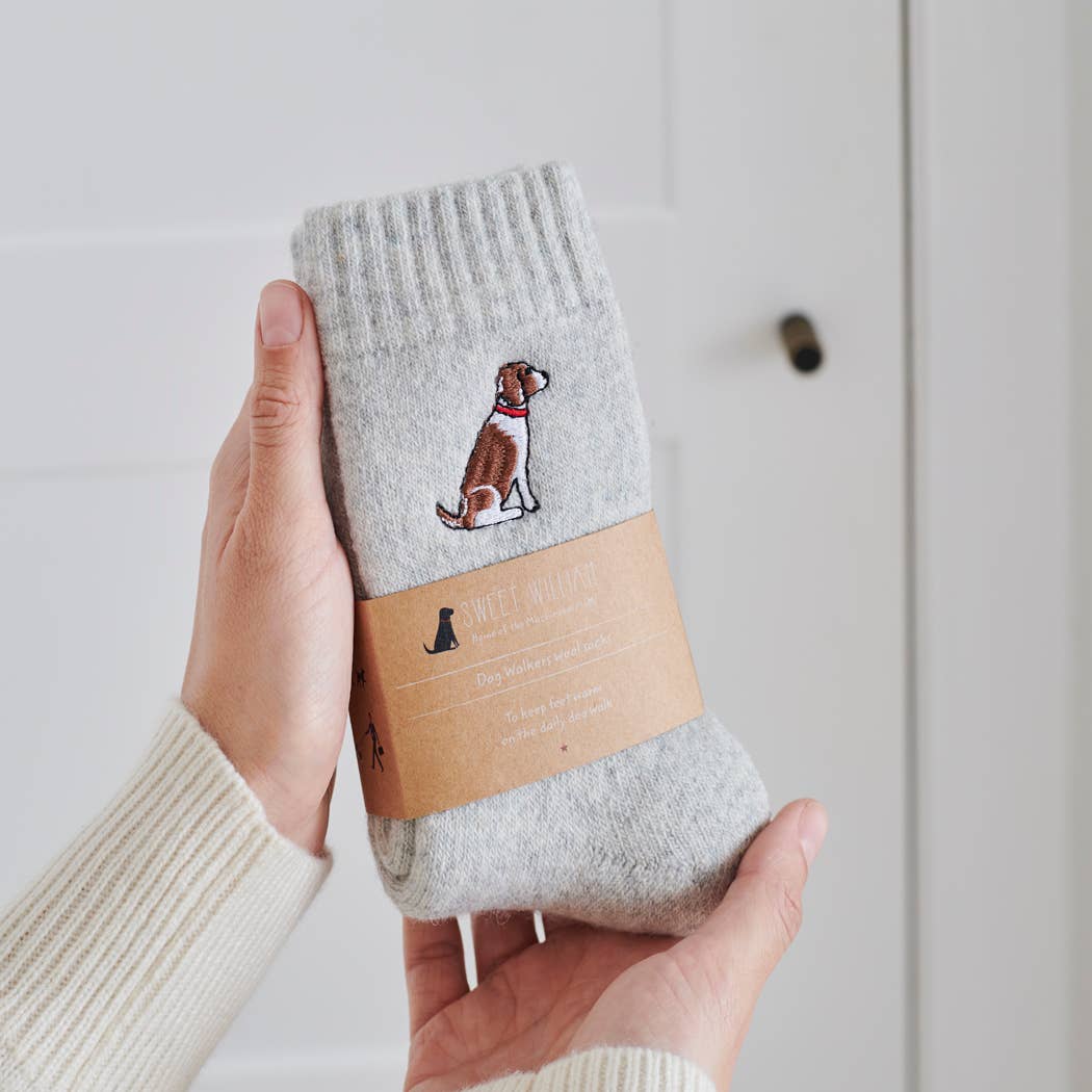 Hondensokken – Dog Walking Socks met hondenprint, katoenmix, voor hondenliefhebbers