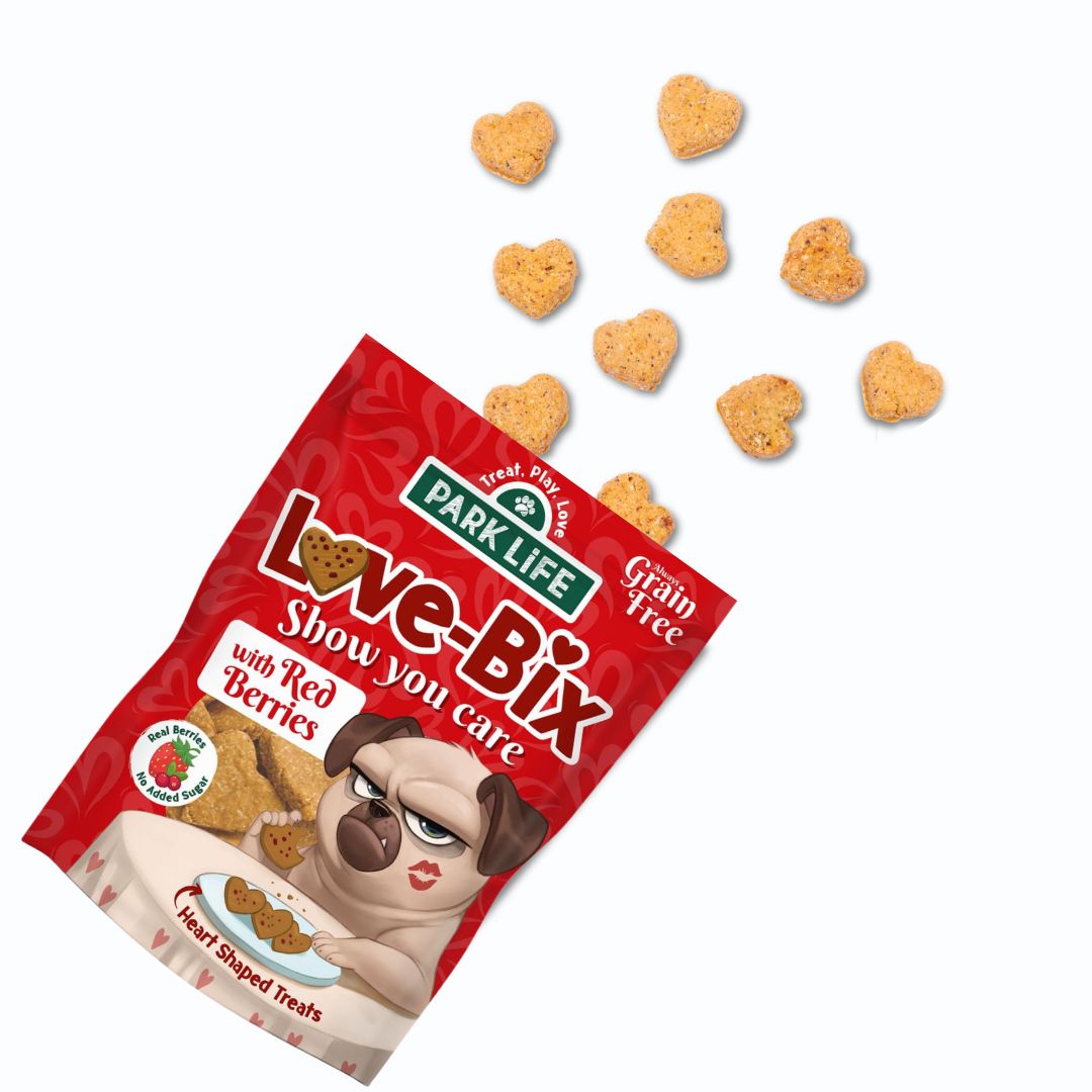 PARK LiFE Love-Bix Red Berries – Graanvrije Hondenkoekjes 100 g