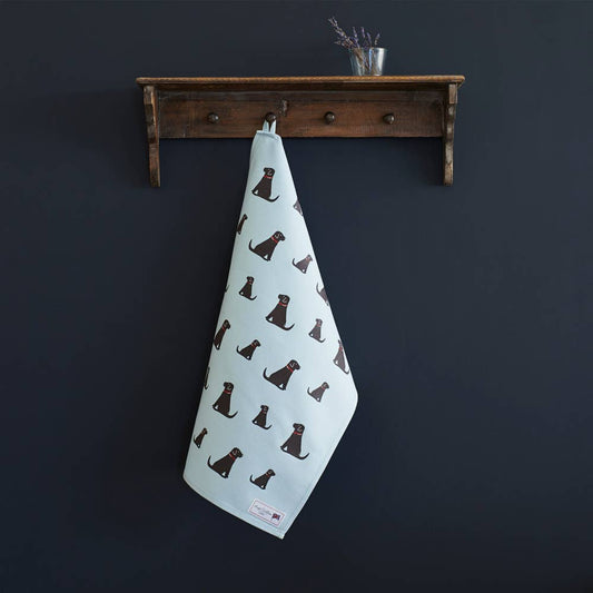 Hondentheedoek met hondenprint – vrolijke katoenen theedoek met hondenras, cadeau voor hondenliefhebbers