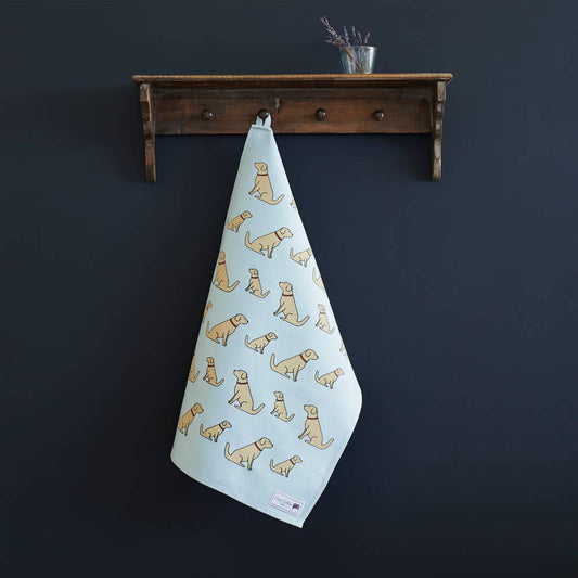 Hondentheedoek met hondenprint – vrolijke katoenen theedoek met hondenras, cadeau voor hondenliefhebbers