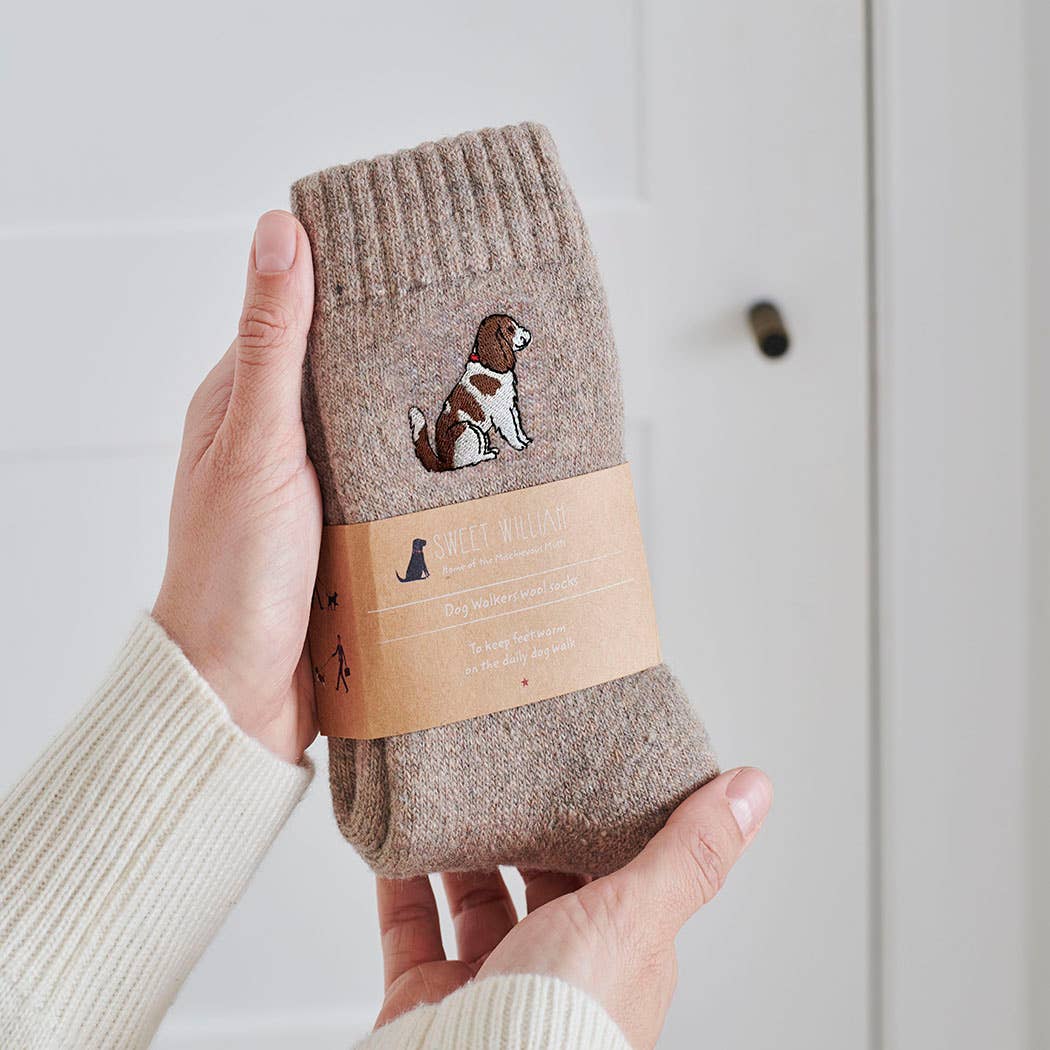 Hondensokken – Dog Walking Socks met hondenprint, katoenmix, voor hondenliefhebbers