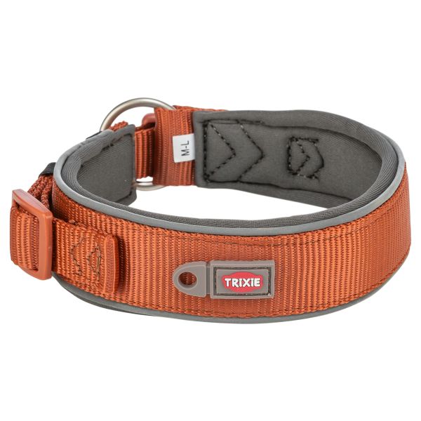 Trixie Premium Halsband Extra Breed – comfort & kracht (Roest)