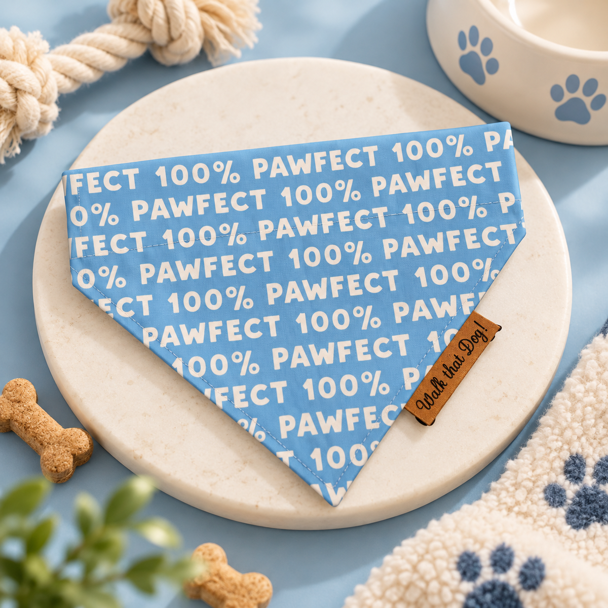 Walk That Dog 100% Pawfect – Hondenbandana