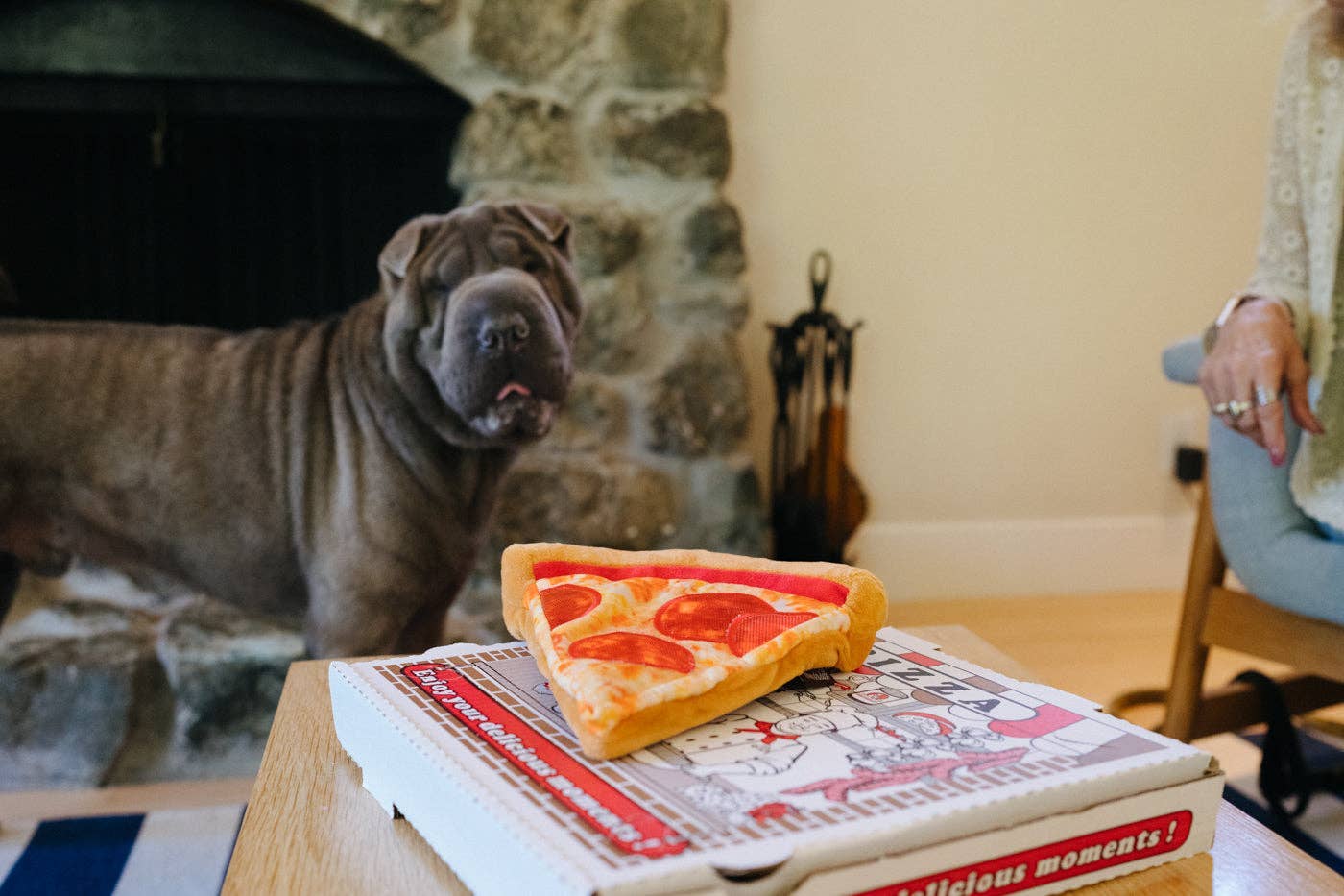 P.L.A.Y Snack Attack Puppy-roni Pizza – hondenspeelgoed met piepers