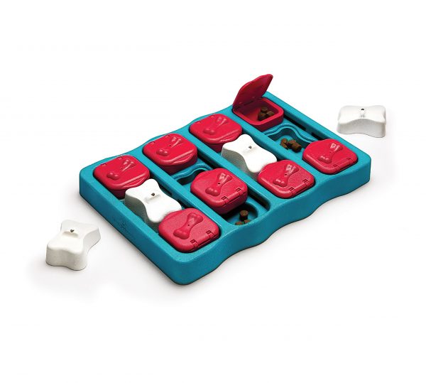 Nina Ottosson Dog Brick Level 2 hondenpuzzel met schuifjes en snackvakjes