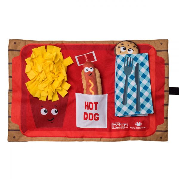 Nina Ottosson Activity Matz Fast Food Fun voor honden - Snuffelmat en Puzzel voor Honden