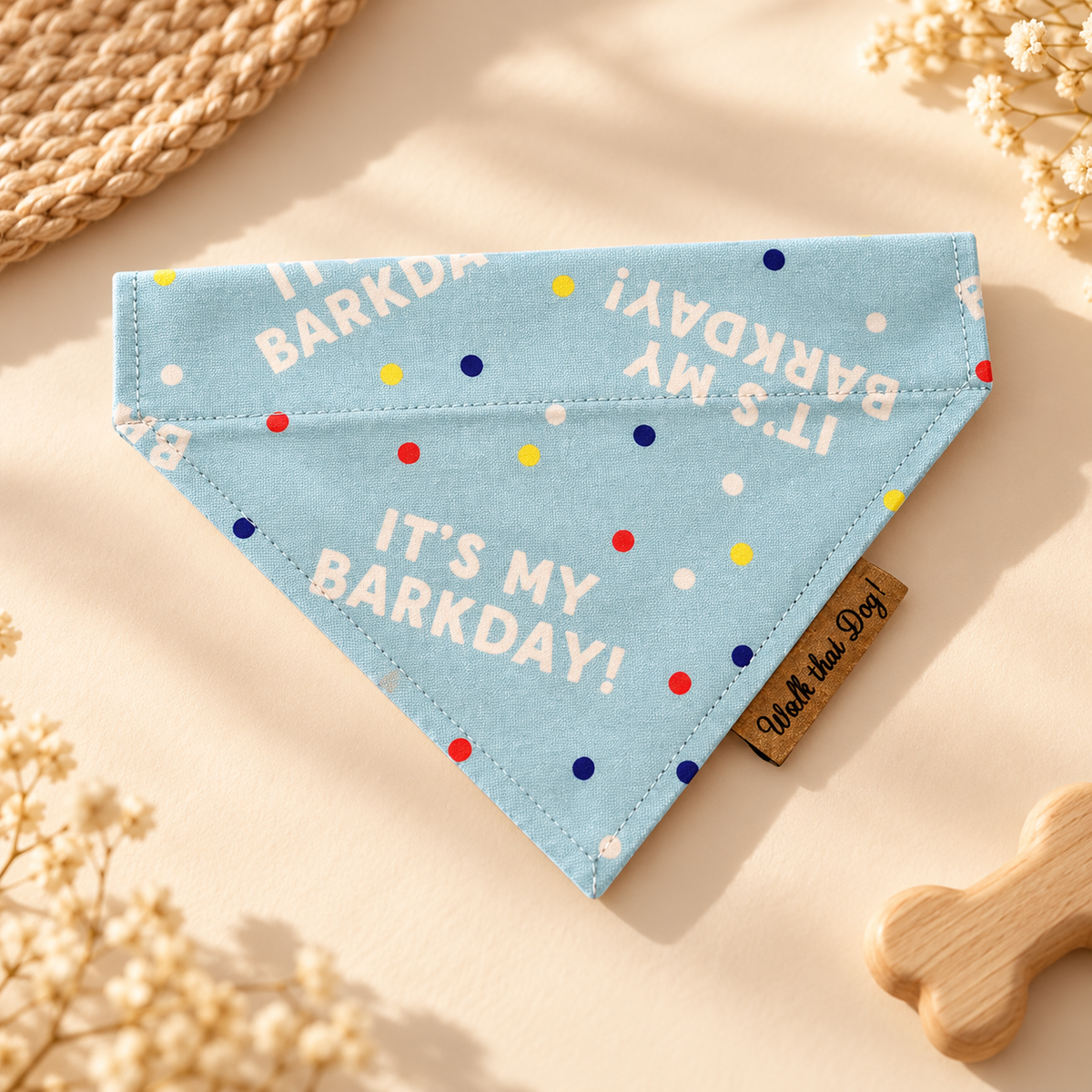 Walk That Dog It’s My Barkday – Hondenbandana