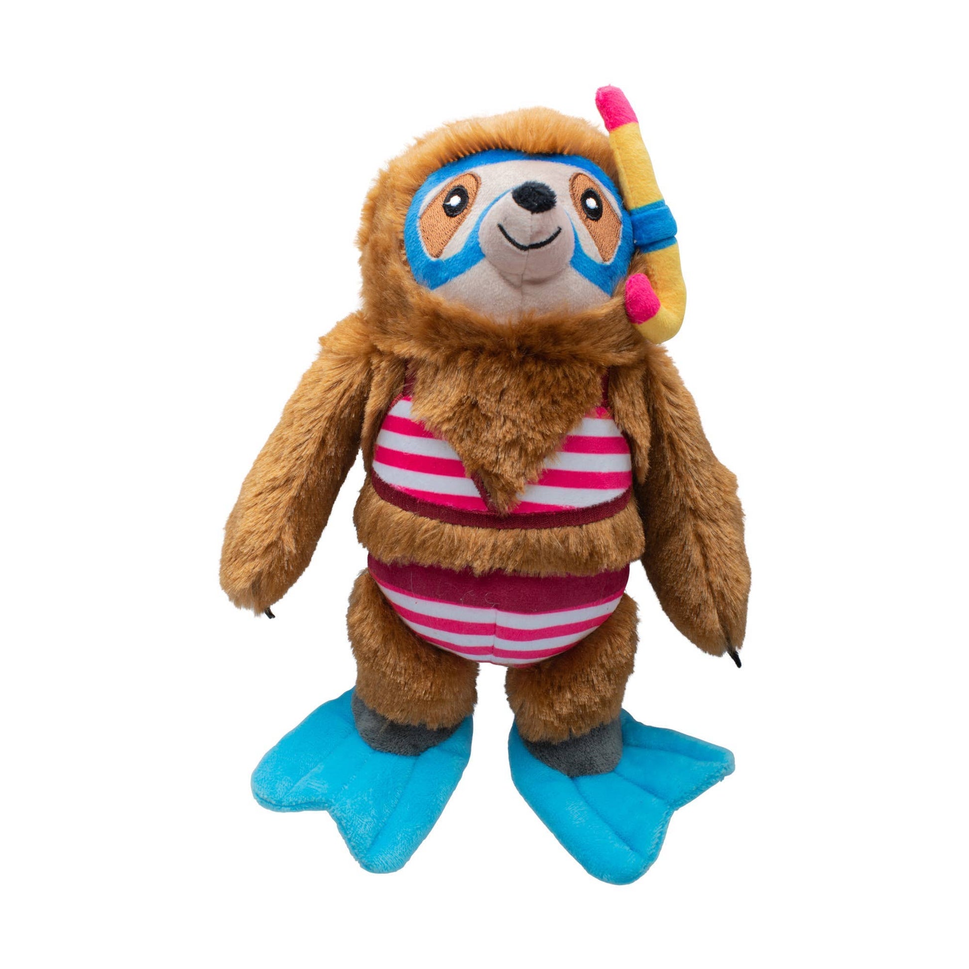 Pet Fringe Studio Summer Swimmin' with the Fishies pluche hondenspeeltje met pieper en knisper.