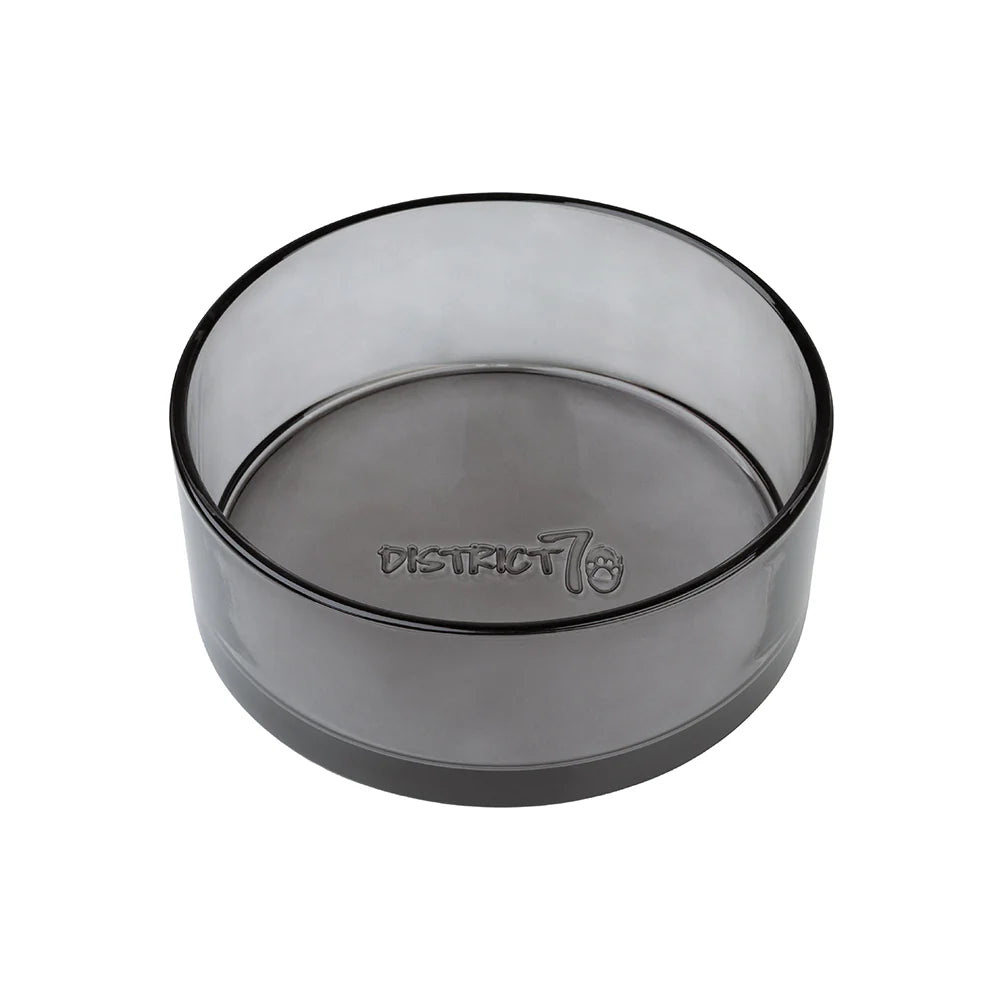 District 70 DAWN glazen hondenvoerbak zwart/champagne – zware smaakneutrale voerbak van 100% glas (640/1000/1550 ml)