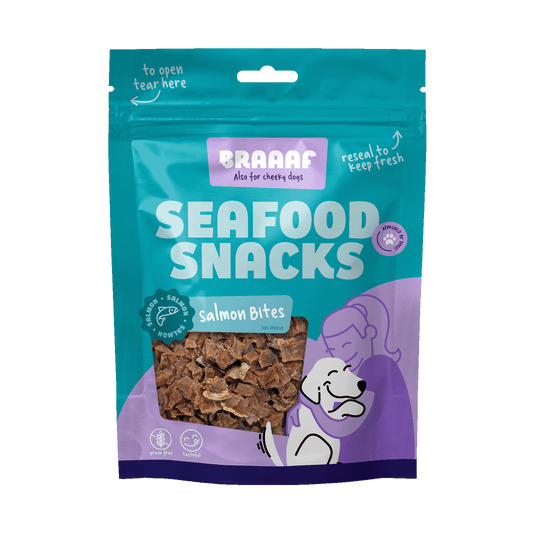 Braaaf Zalm Bites 70 g hondensnacks