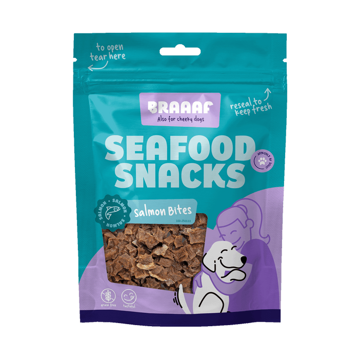 Braaaf Zalm Bites – Trainingssnacks met Zalm 70 g