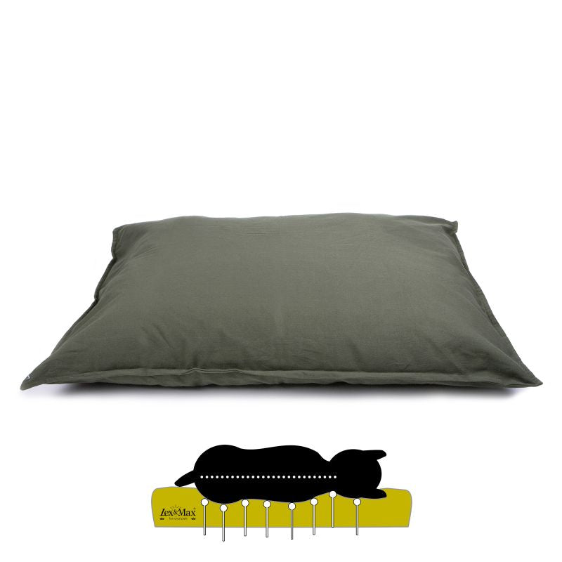 Lex & Max Tivoli Orthopedisch Hondenkussen – Donkere kleuren voor stijl & comfort