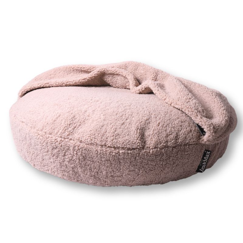 Lex & Max Orthopedische Hondenmand Hoodie Sand – Luxe & Rustplek voor je hond