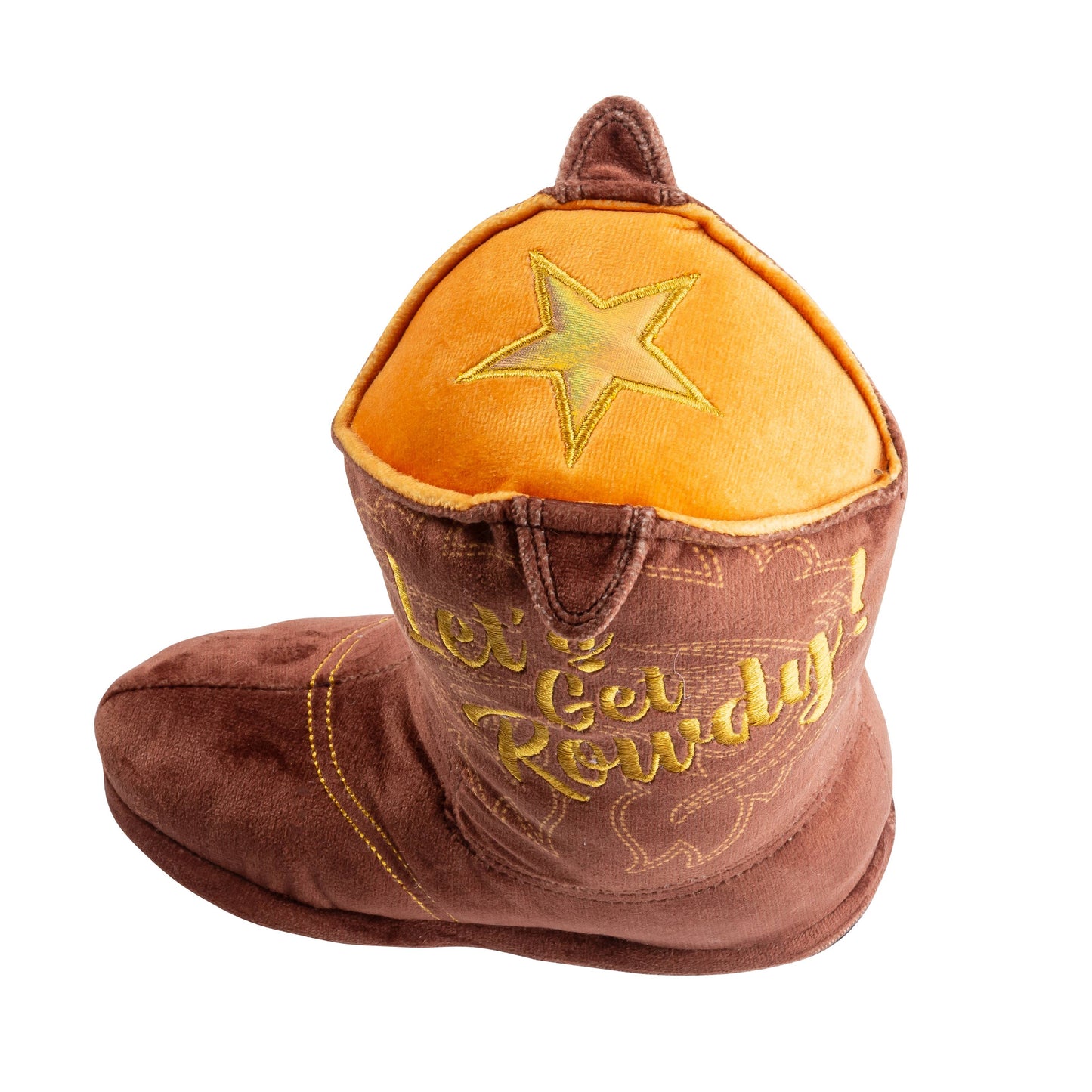 Bruine Cowboy Laars – vrolijk hondspeelgoed