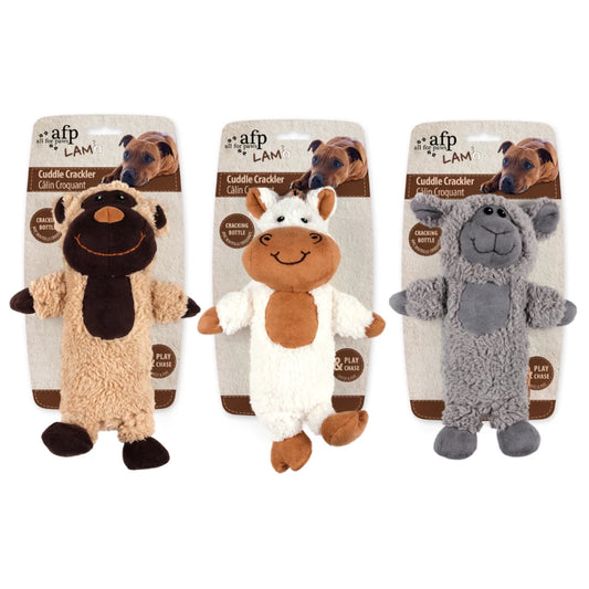 AFP Lambswool Cuddle Crackler zachte knuffel voor honden