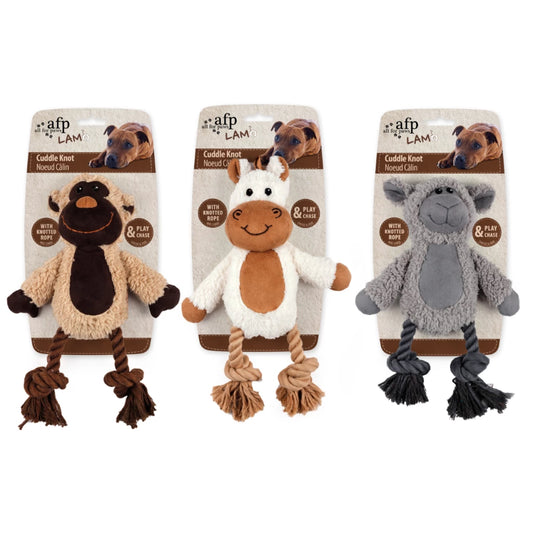 AFP Lambswool Cuddle Knot knoop speelgoed voor hond