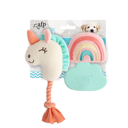 AFP Little Buddy Wonderland 3-Pack pluche hondenspeelgoed