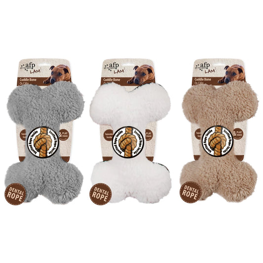 AFP Lambswool Plush Bone knuffel voor hond
