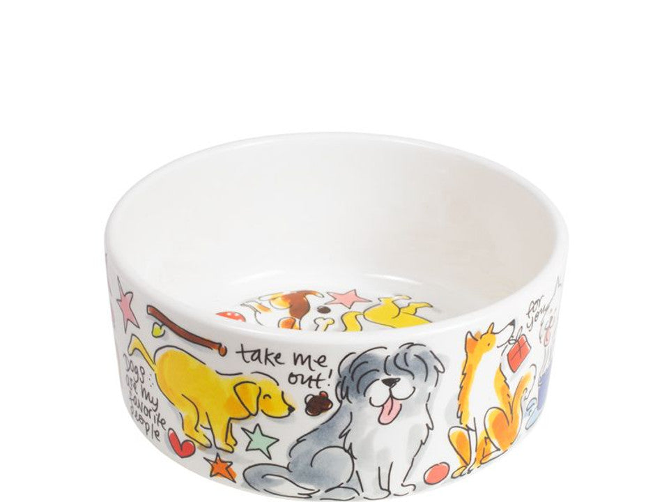 Blond Amsterdam Voerbak – Ø 15,5 cm – ‘Dog Love’