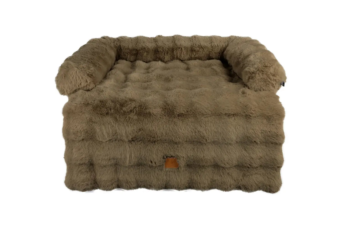 Boony Sofakussen Bruin van pluche – bankkussen voor hond of kat op de bank – 80x100 of 100x100 cm