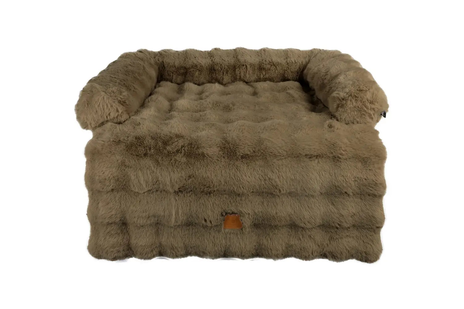 Boony Sofakussen Bruin van pluche – bankkussen voor hond of kat op de bank – 80x100 of 100x100 cm
