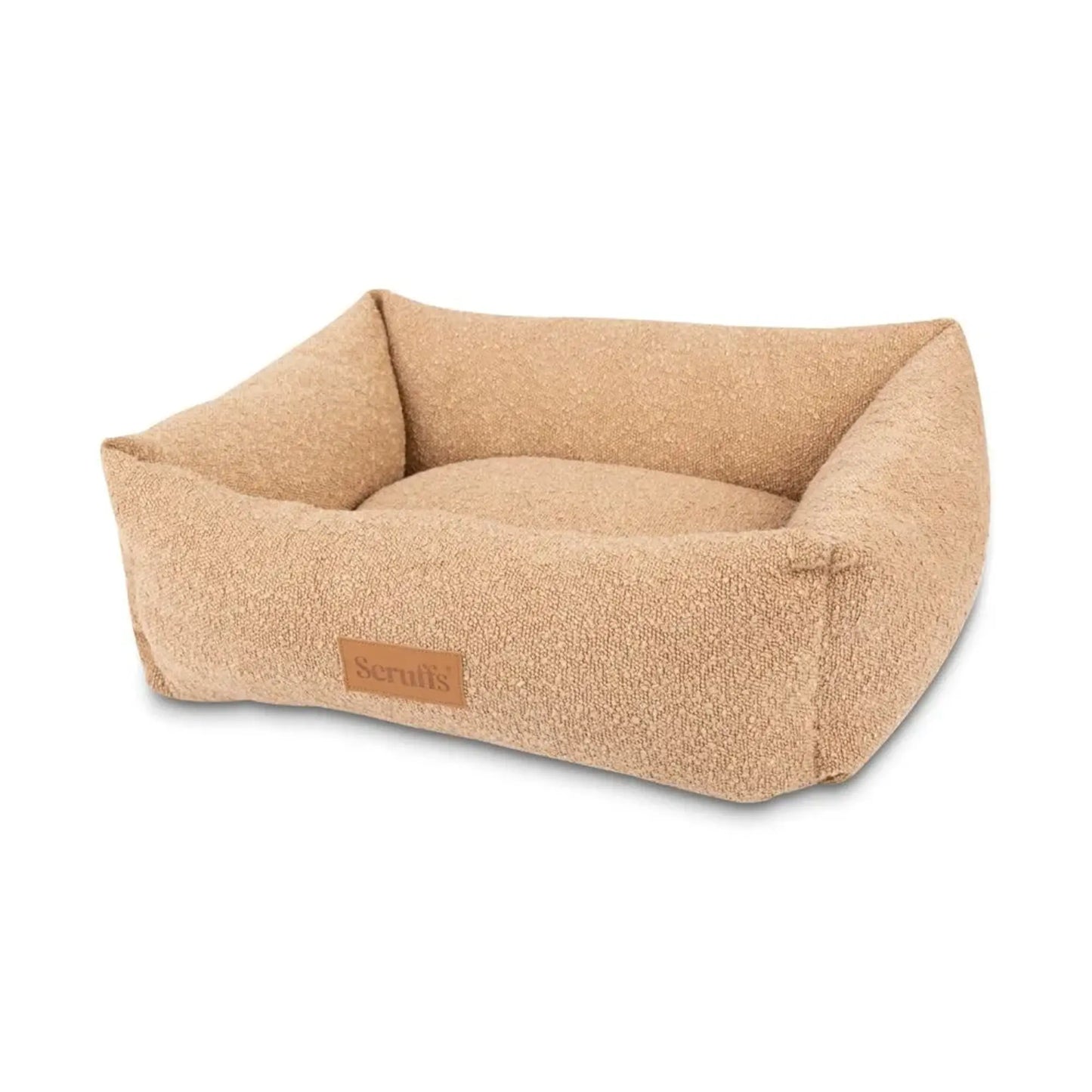 Bouclé Box Bed – Desert Tan & luxe knus comfort