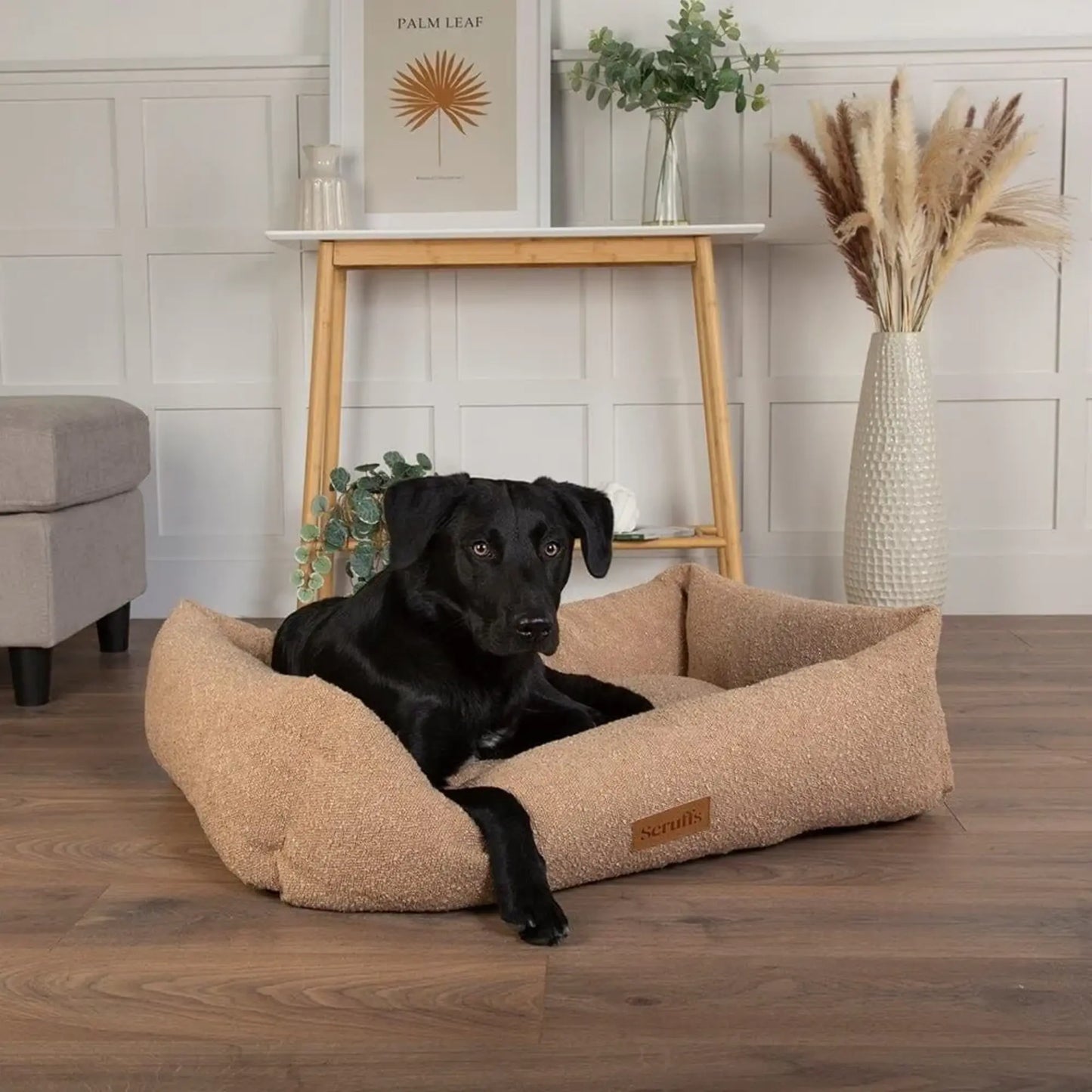 Bouclé Box Bed – Desert Tan & luxe knus comfort