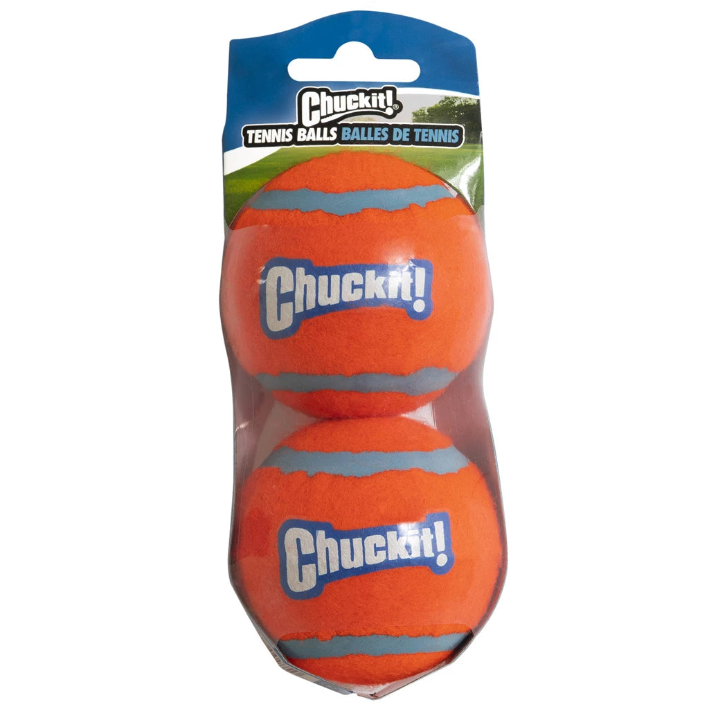 Chuckit! Tennis Ball M 2-pack Ø6 cm – duurzame honden tennisballen die hoog stuiteren en drijven