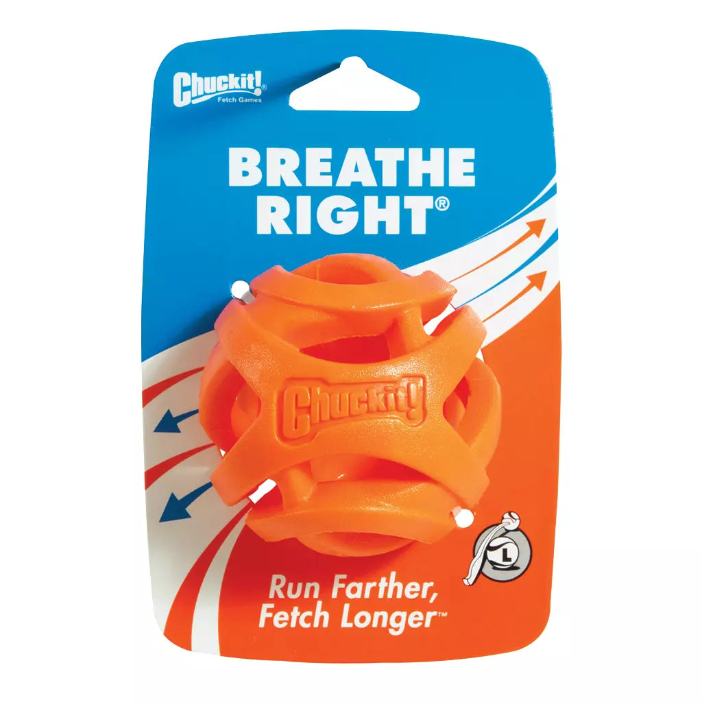 Chuckit! Air Fetch Ball L Ø7 cm – open rubber apporteerbal die drijft (launcher-compatibel)