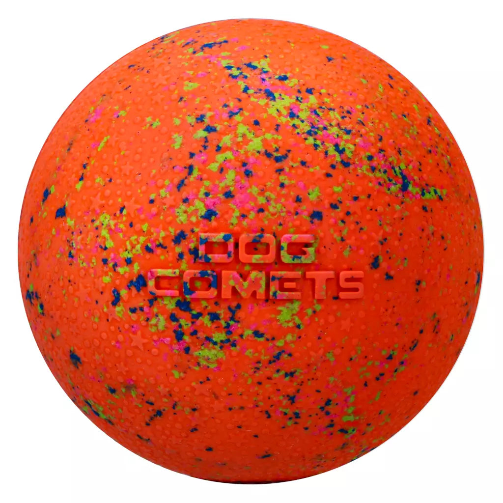 Dog Comets Stardust Oranje M 2-pack | Stuiterbal Ø6 cm (Drijvend)