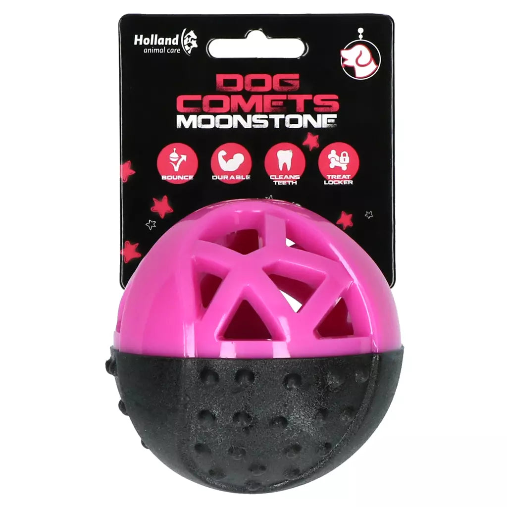 Dog Comets Moonstone Traktatiebal – Snackbal van Duurzaam Rubber met Pieper