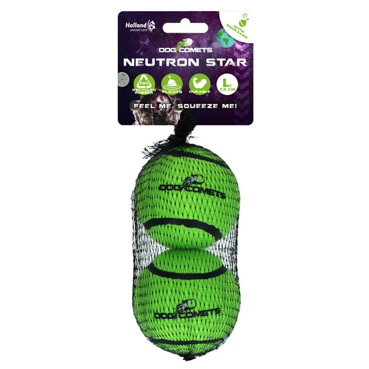 Dog Comets Neutron Star Tennisbal met Pieper L – 2-pack