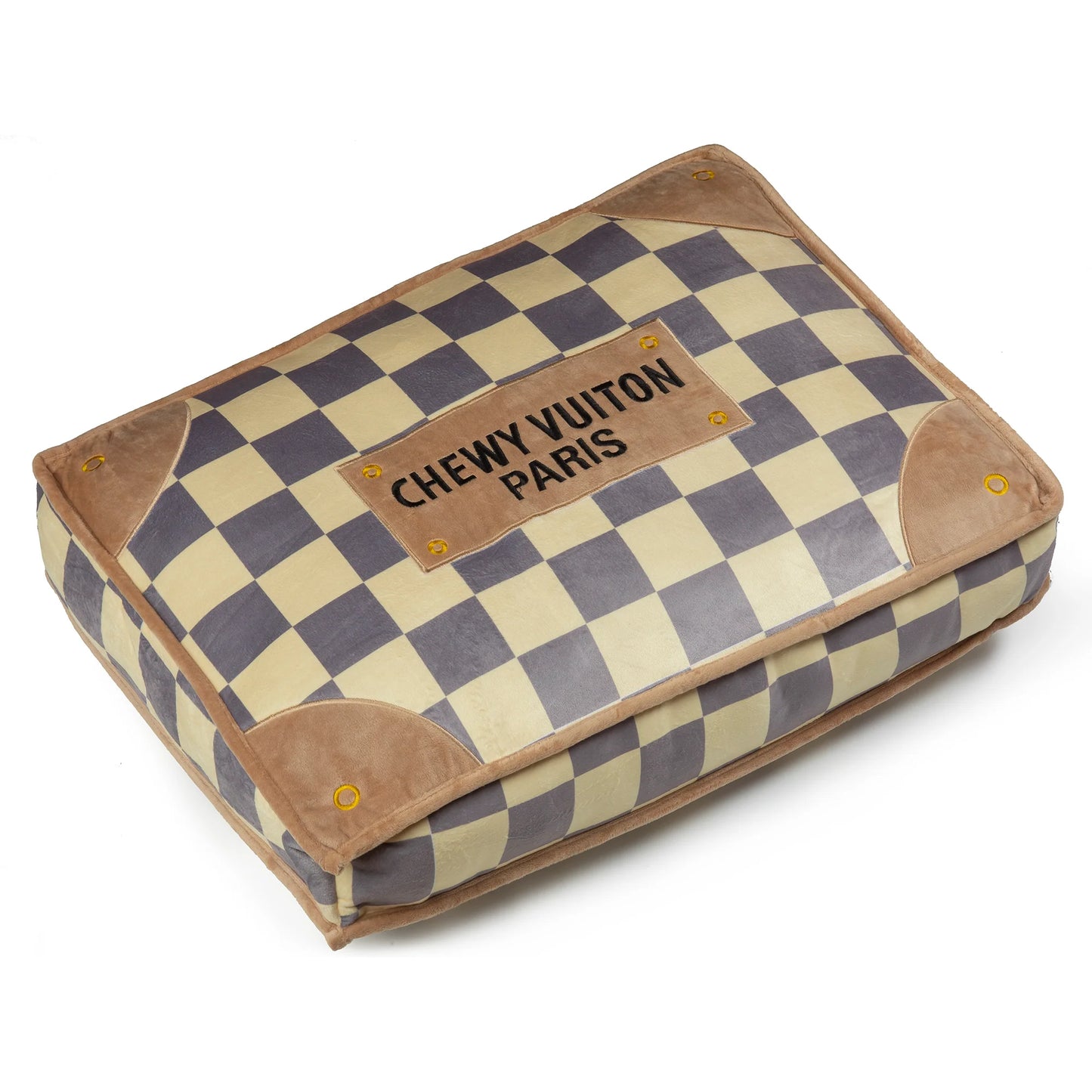 Chewy Vuiton Bed – Checker design & fashion look