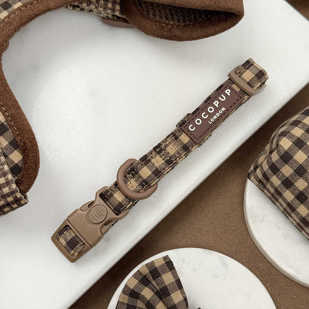 Cocopup London Cotswold Check – Hondenhalsband – productfoto Cocopup London