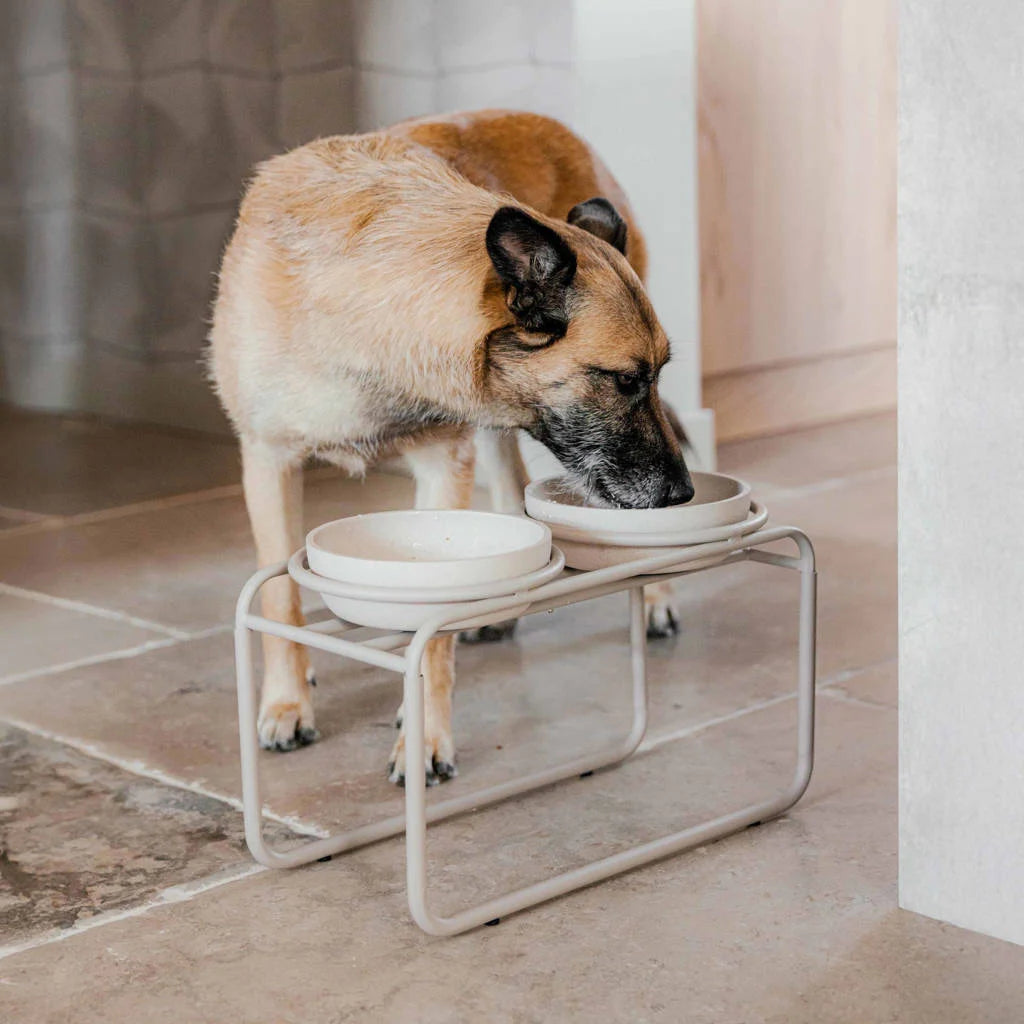District 70 Butler Voerbakstandaard – Verhoogd eten met stijl Beige