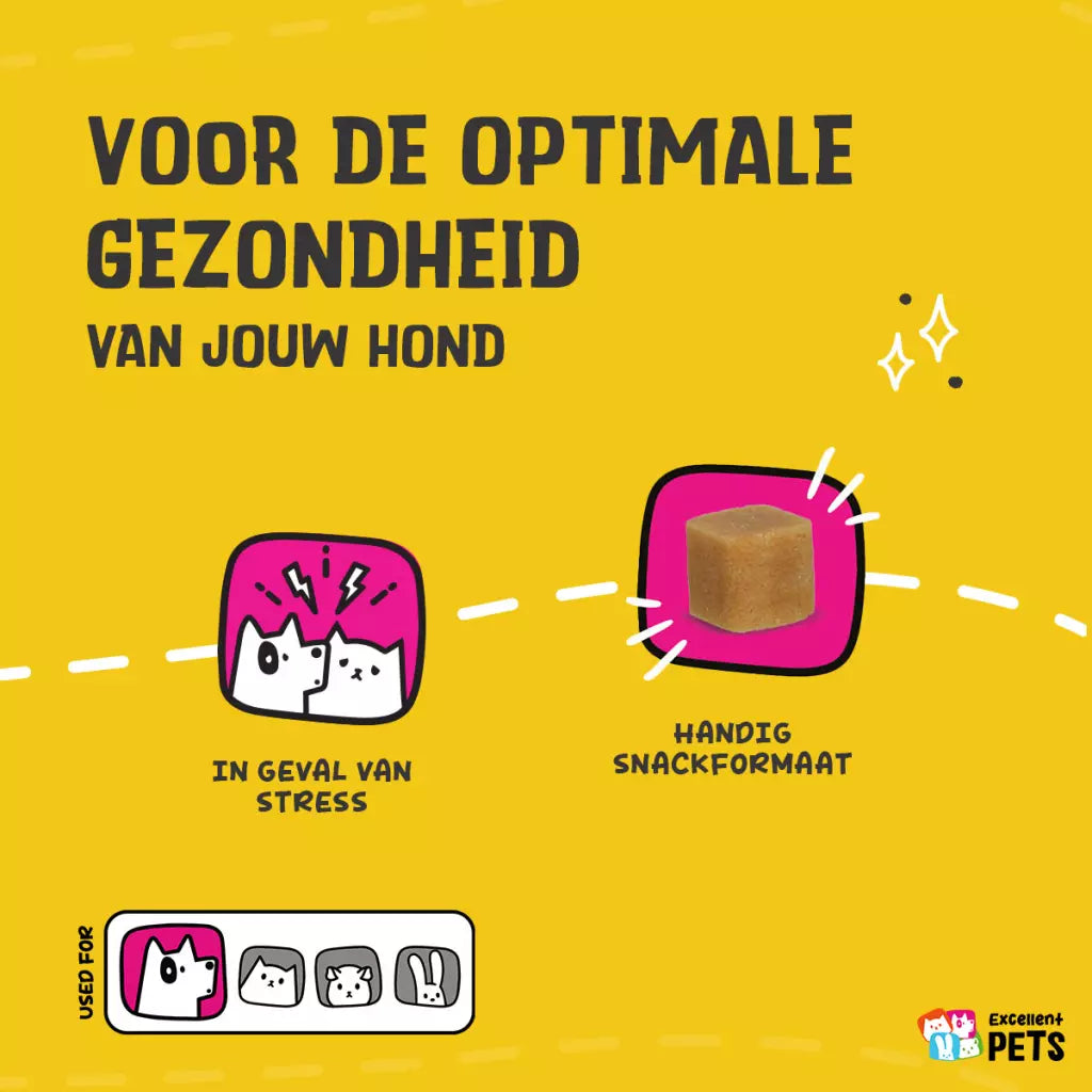 Excellent Pets No Stress Soft Chews voor Honden – Kalmerende Soft Chews