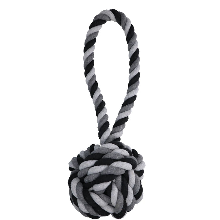 Floss Toss Extreme Tug and Ball Hondenspeeltje van Katoen – Floss Boss 60 cm