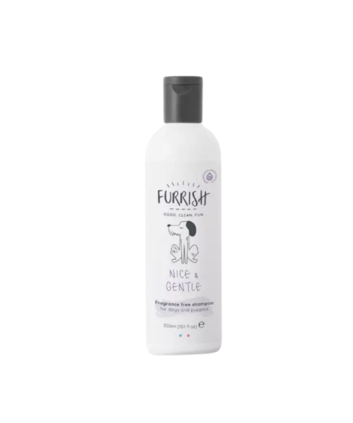 Furrish Nice & Gentle Shampoo – milde, geurvrije 2-in-1 shampoo & conditioner voor gevoelige huid (300 ml)