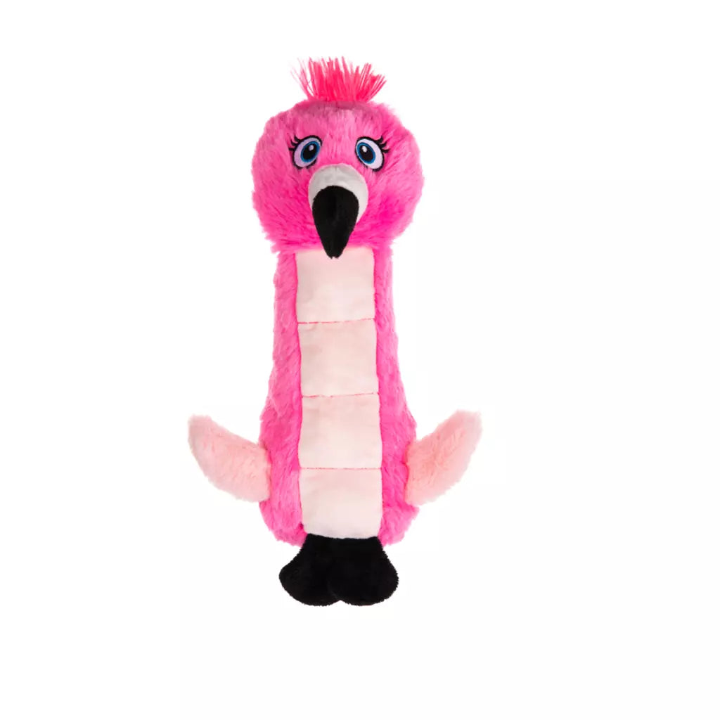 Growl Belly Burdz Fione de Flamingo pluche hondenspeeltje met pieper